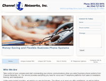 Tablet Screenshot of channelnetworksinc.com